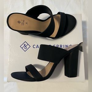 Call It Spring Black Sandal Size 8